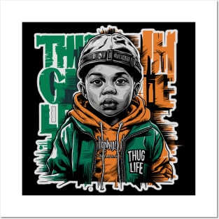 Playful Thug Life Baby Design Posters and Art